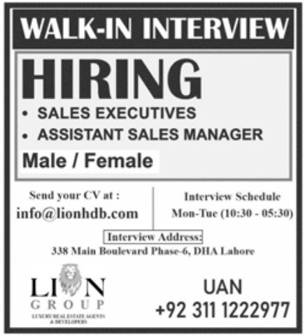 LION Group Jobs July 2021