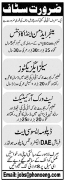 Reputed IT Company Jobs July 2021