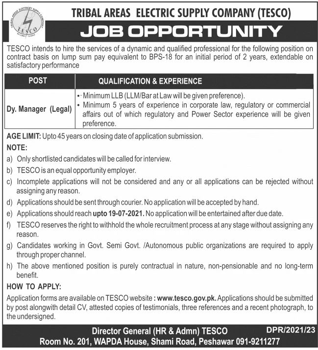 TESCO Jobs July 2021