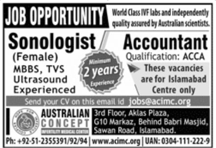 Australian Concept Jobs January 2022