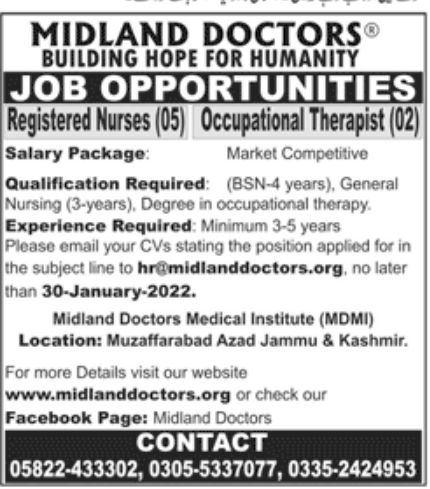 Midland Doctors Jobs January 2022