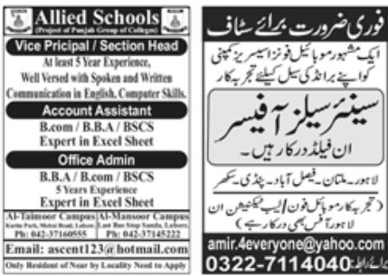 Private Sector Paperpk Jobs 30 January 2022