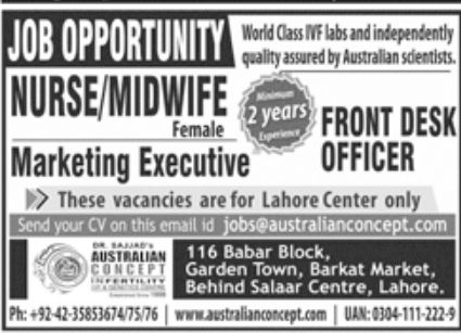 Australian Concept Jobs February 2022