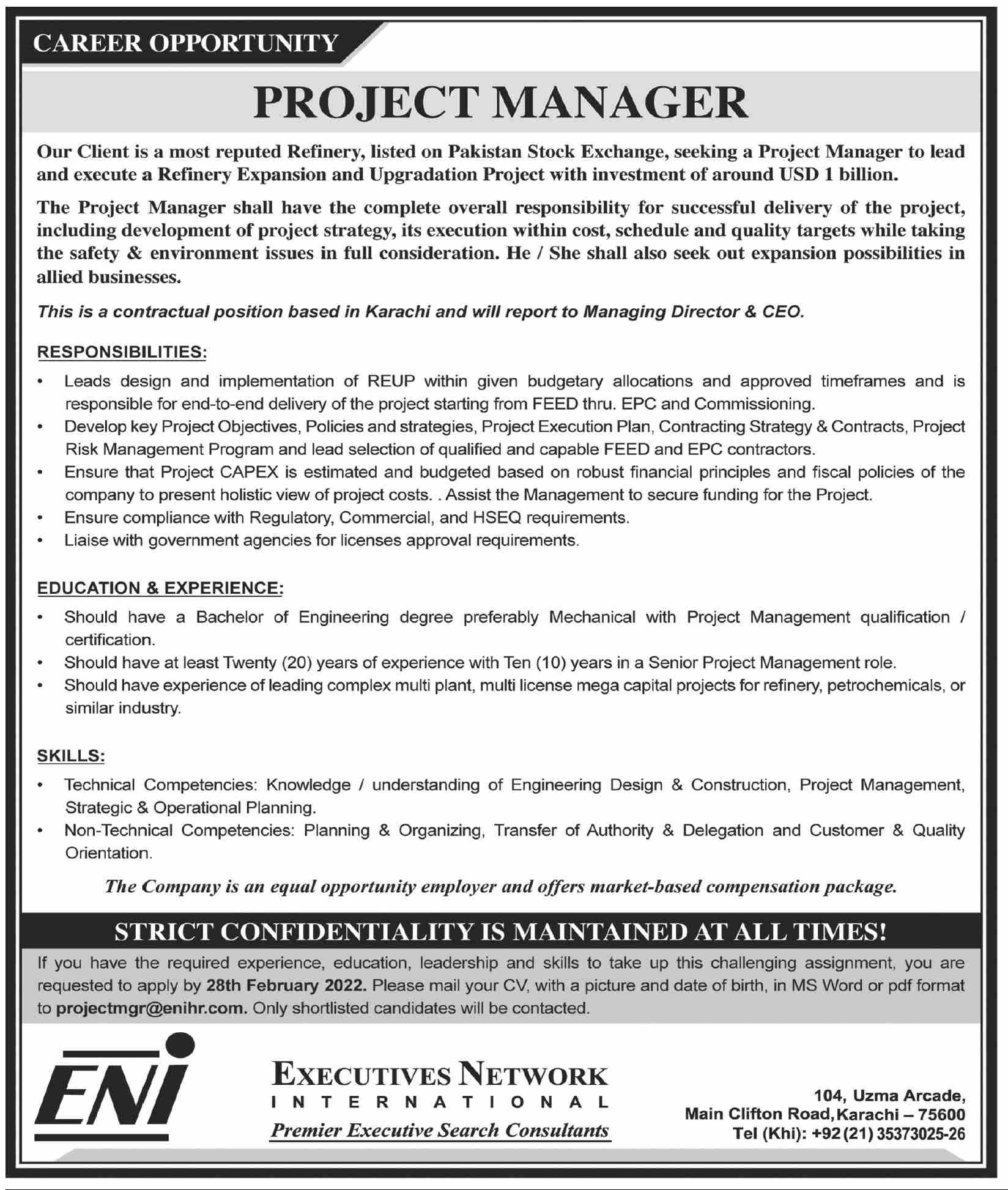 Executives Network International Jobs February 2022
