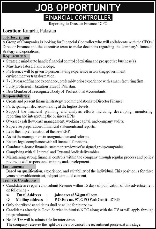 Public Sector Organization Karachi Jobs February 2022