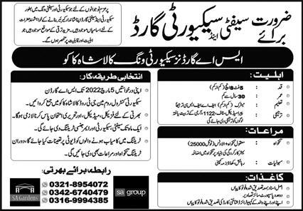 Security & Safety Wing Jobs February 2022