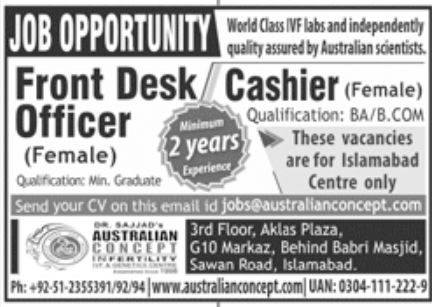 Australian Concept Jobs March 2022