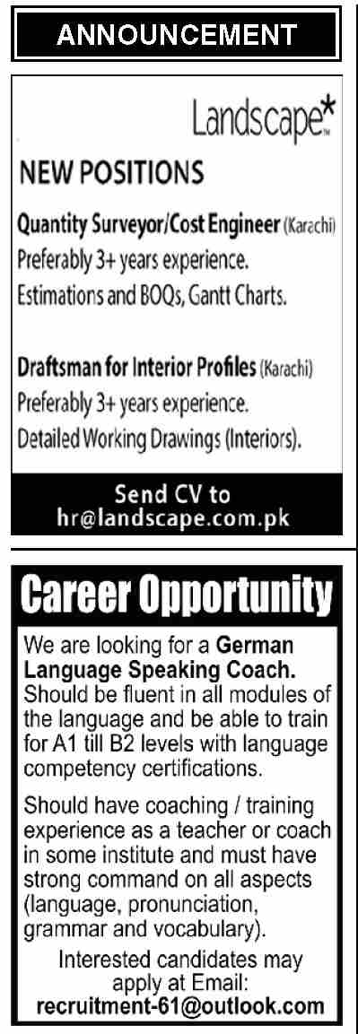 Dawn Newspaper Jobs 20 March 2022