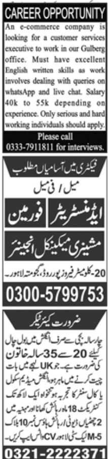 Paperpk Newspaper Jobs 27 March 2022