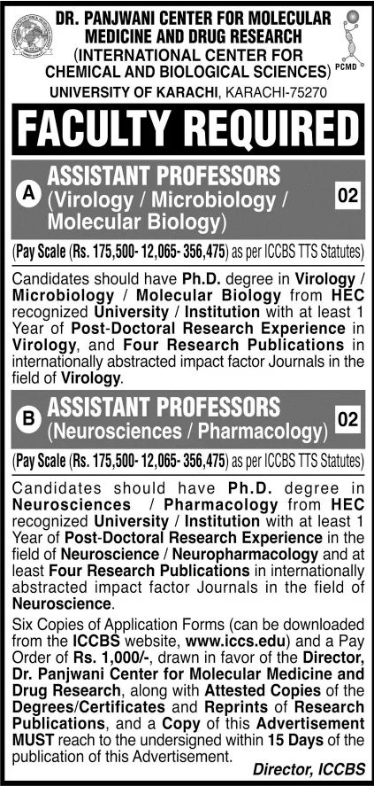 University of Karachi Jobs April 2022