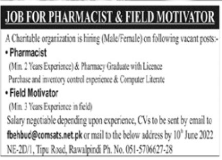 Charitable Organization Jobs May 2022