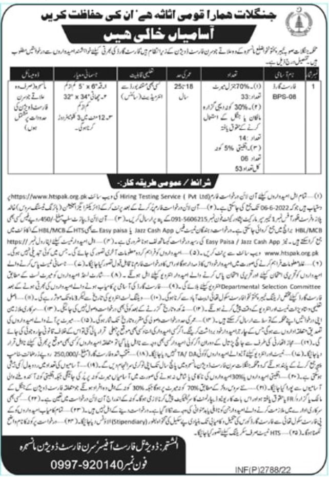 Forest Department Jobs May 2022