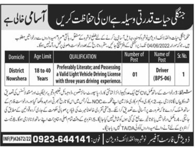Forest Department Jobs May 2022