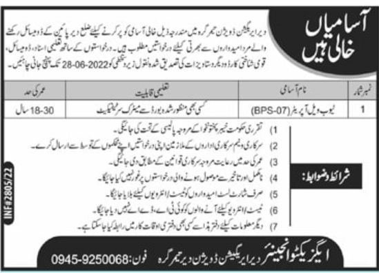 Irrigation Division Jobs May 2022