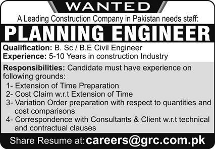 Leading Construction Company Jobs May 2022