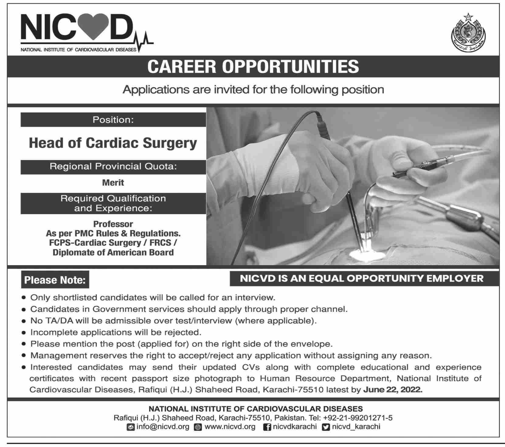 NICVD Jobs May 2022