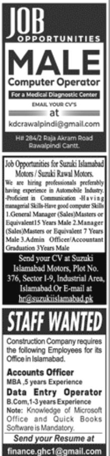 Paperpk Jang Jobs 15 May 2022