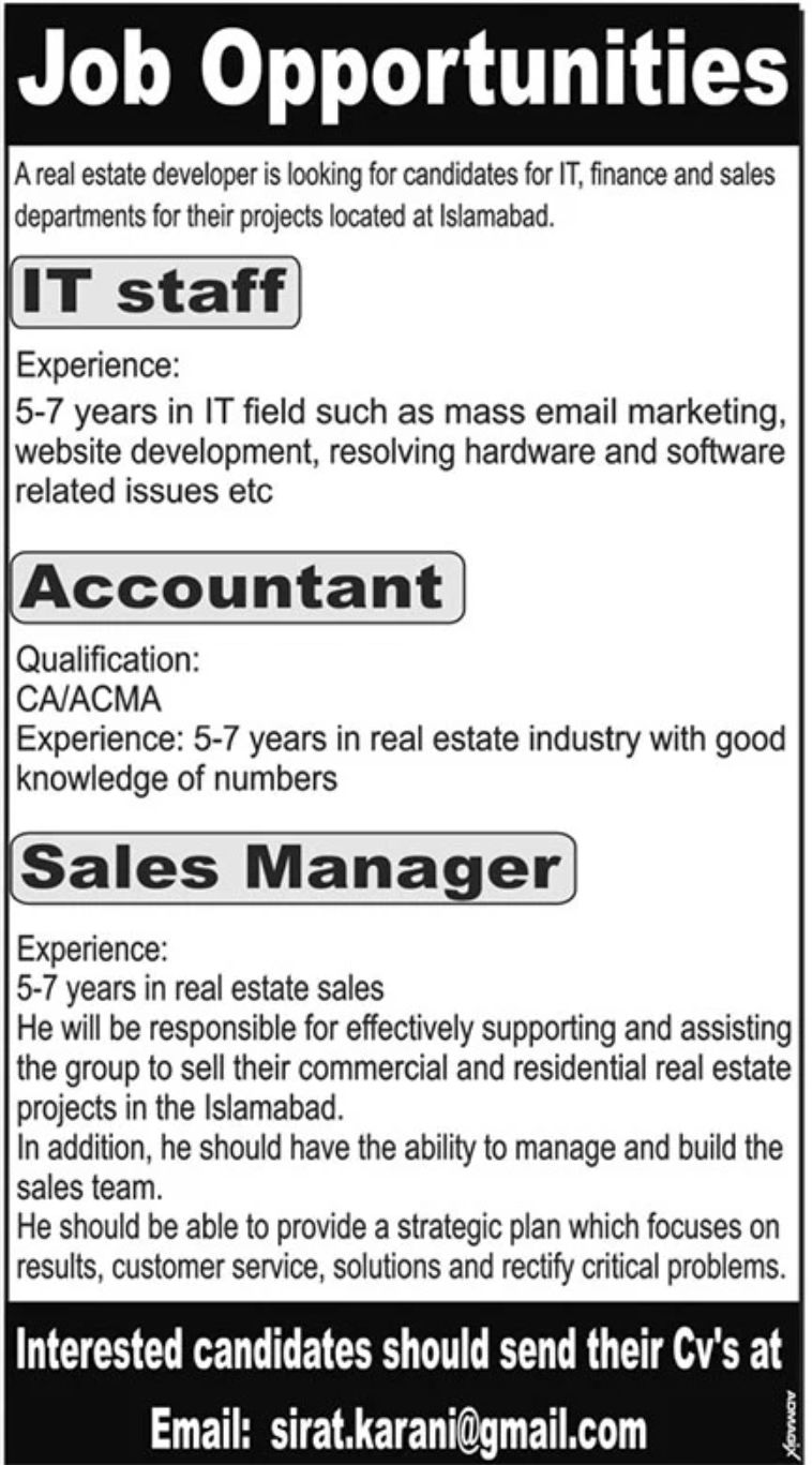 Real Estate Developers Jobs May 2022