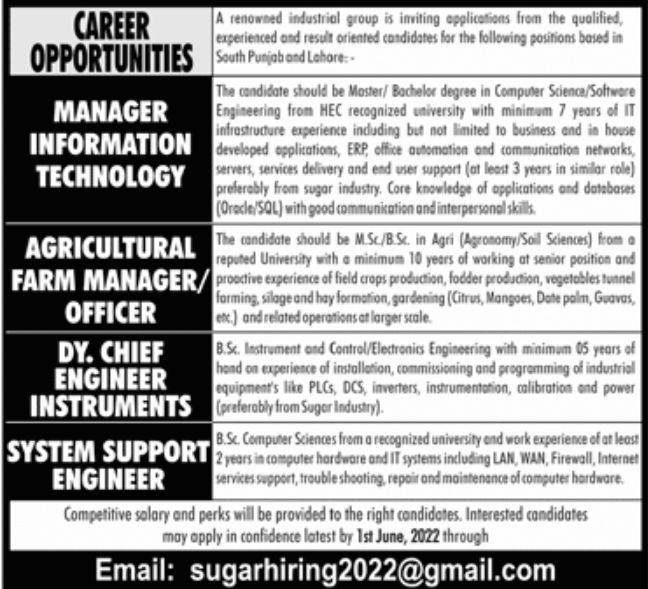 Renowned Industrial Group Jobs May 2022