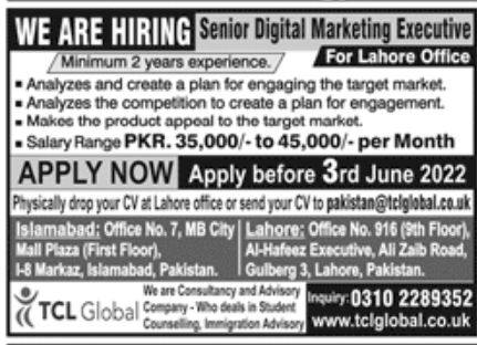 TCL Global Jobs May 2022