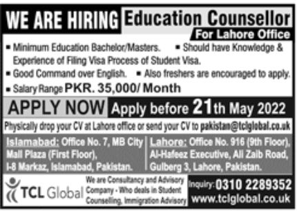 TCL Global Jobs May 2022