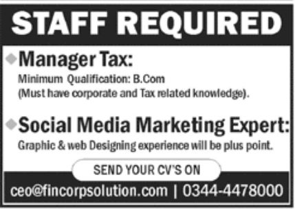 Fin Corp Solution Jobs June 2022