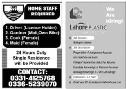 Jang Paperpk Jobs 12 June 2022