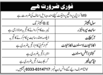 Private Company Karachi Jobs June 2022