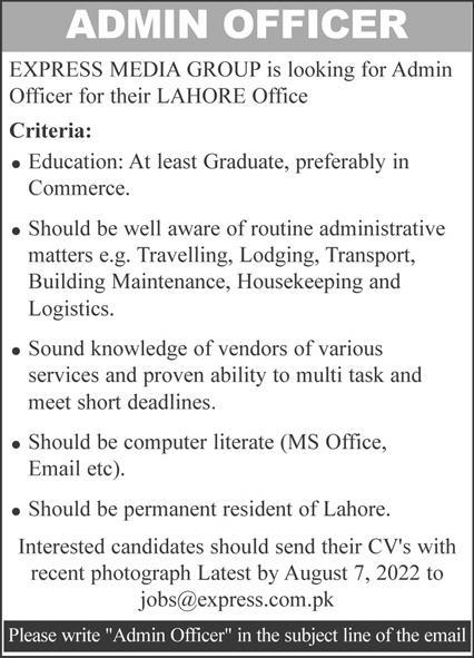 Express Media Group Jobs July 2022