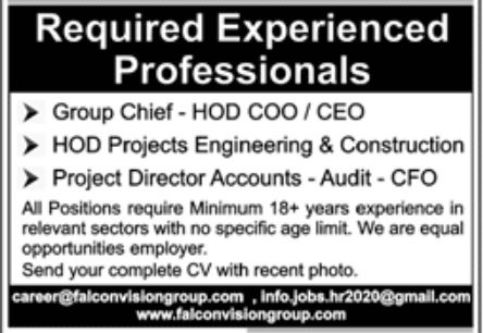 Falcon Vision Group Jobs July 2022