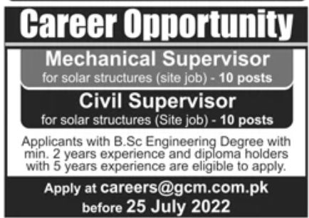 GCM Jobs July 2022