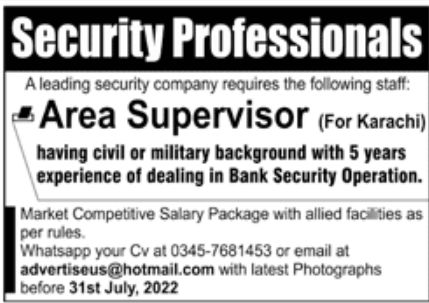 Leading Security Company Jobs July 2022