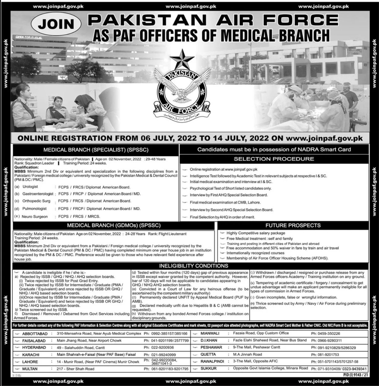 Pakistan Air Force Jobs July 2022