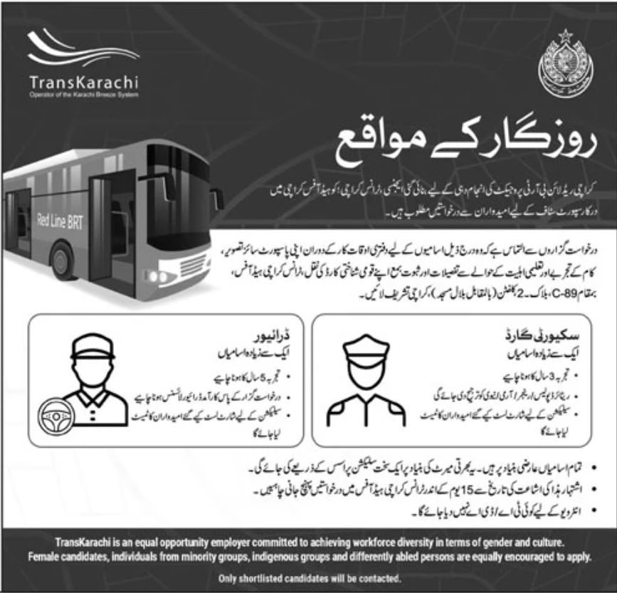 TransKarachi Jobs July 2022