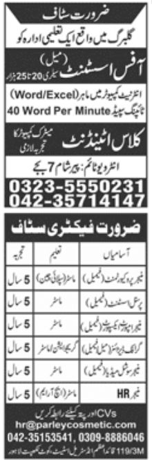 Paperpk Newspaper Jobs 15 August 2022