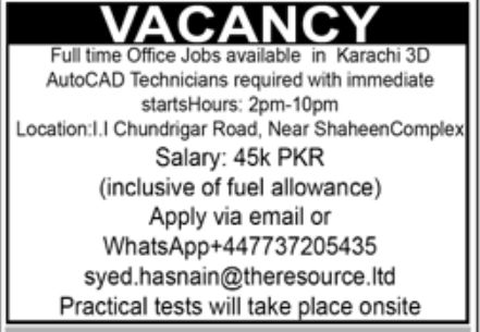 Private Sector Karachi Jobs August 2022