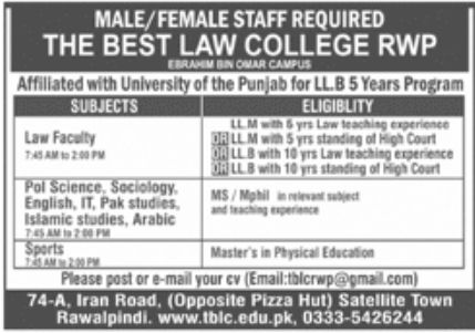 The Best Law College Jobs August 2022