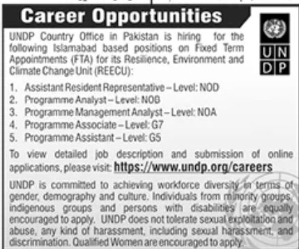 UNDP Country Office Jobs August 2022