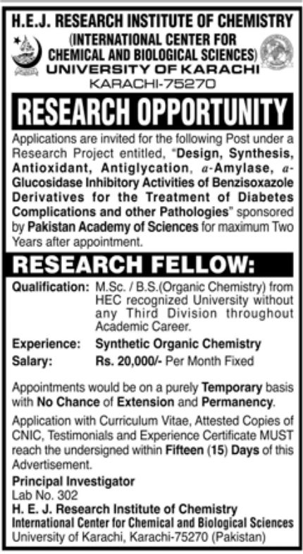 University of Karachi UOK Jobs August 2022