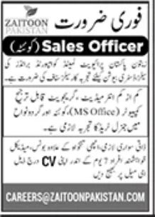Zaitoon Pakistan Jobs August 2022