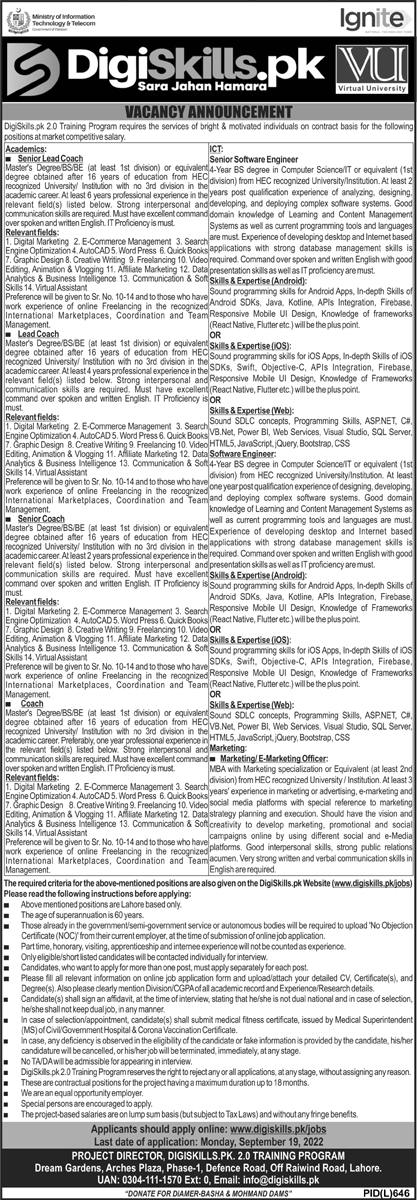 DigiSkills Jobs September 2022