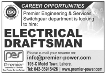 Premier Engineering & Services Switchgear Department Jobs September 2022