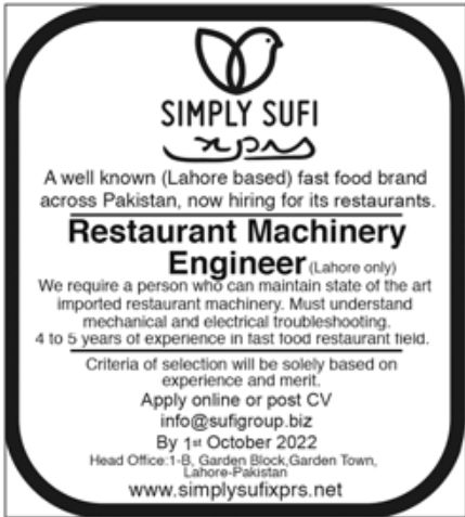 SIMPLY SUFI Jobs September 2022