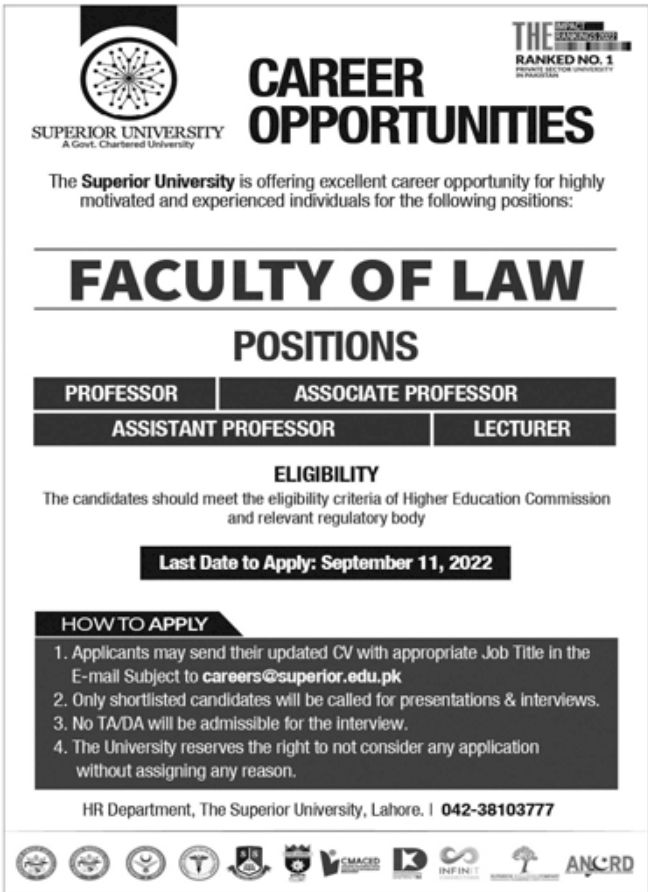 The Superior University Jobs September 2022