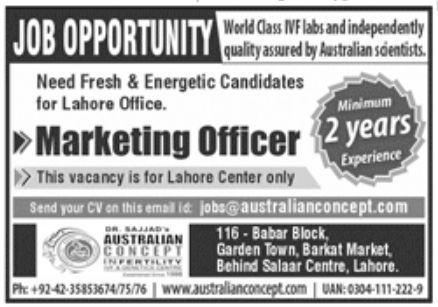 Australian Concept Jobs October 2022