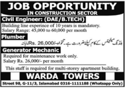Construction Sector Jobs October 2022