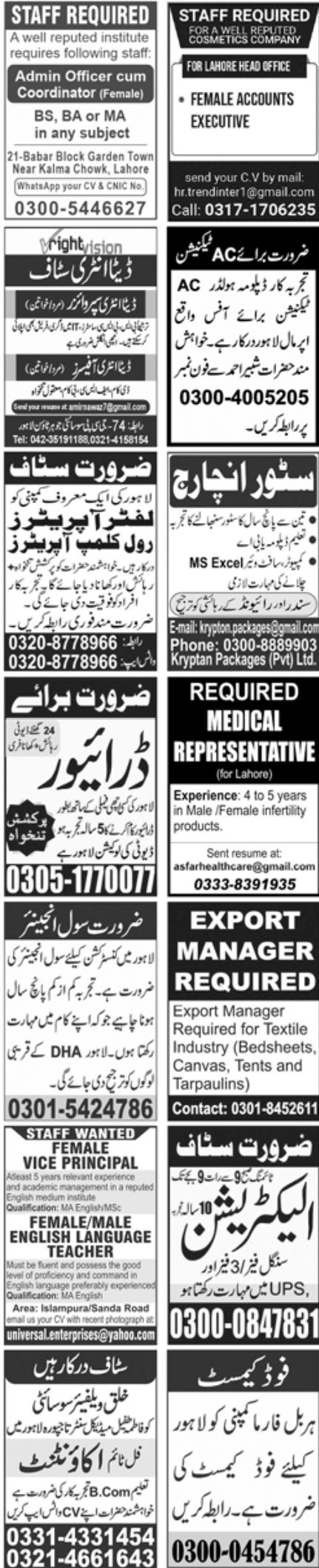 Paperpk Newspaper Jobs 23 October 2022