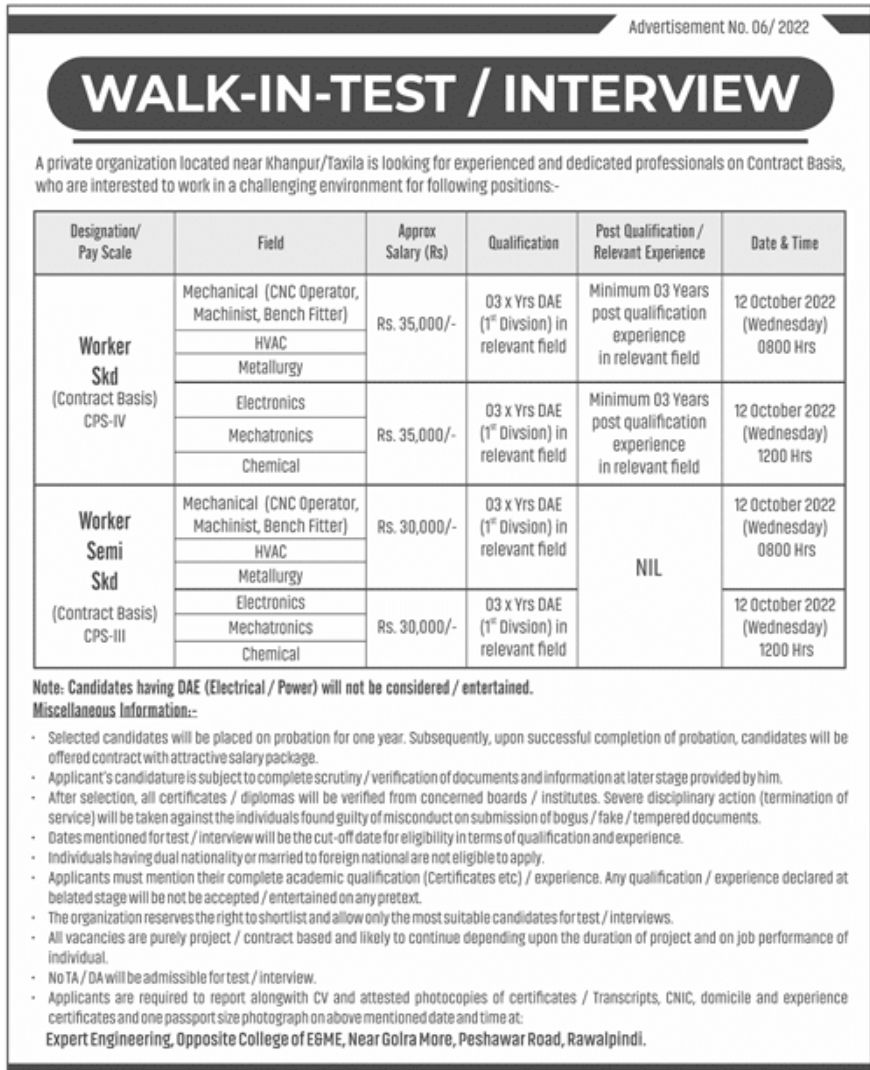 Private Organization Jobs October 2022