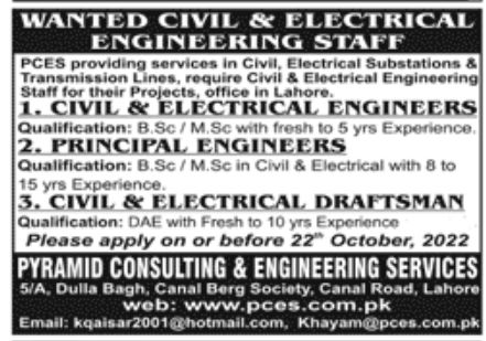 Pyramid Consulting & Engineering Services Jobs October 2022
