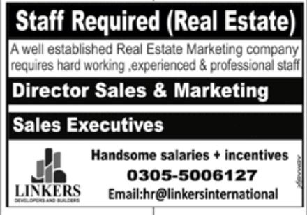 Real Estate Marketing Company Latest Jobs October 2022